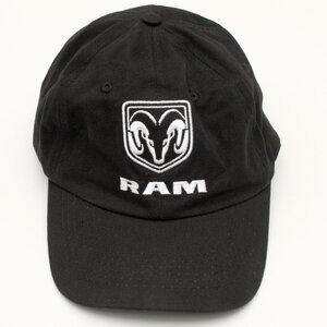 Dodge Ram Logo Strap Back Cap Black